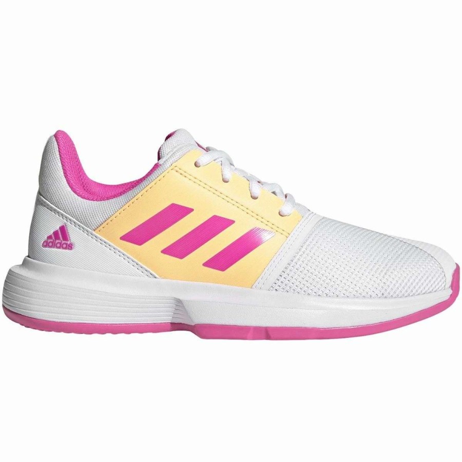 Tennis Shoes * | Adidas Courtjam Xj All Court Junior Tennis Shoes