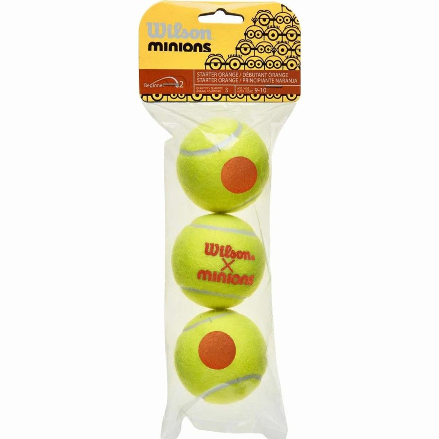 Tennis Balls * | Wilson Minions Stage 2 Junior Tennis Balls X 3