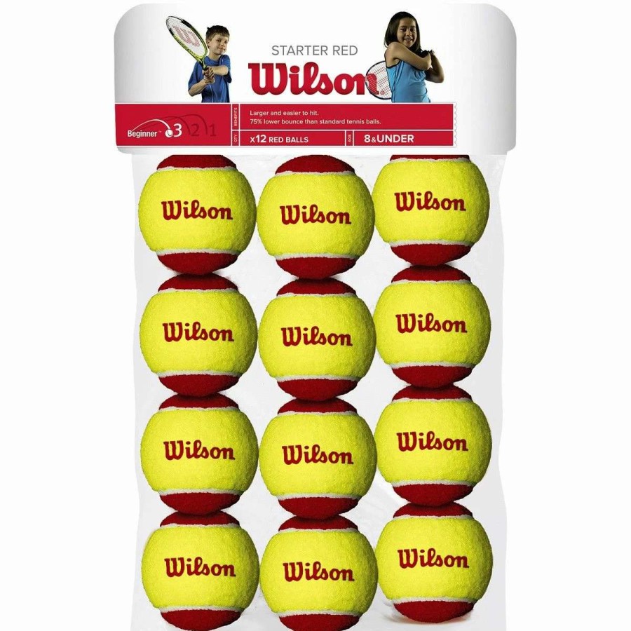 Tennis Balls * | Wilson Starter Red Junior Tennis Balls X 12