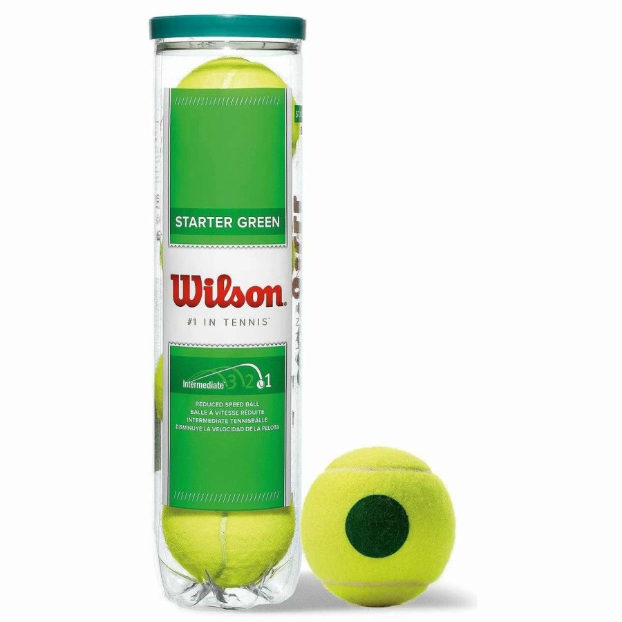 Tennis Balls * | Wilson Starter Play Green Junior Tennis Balls X 4