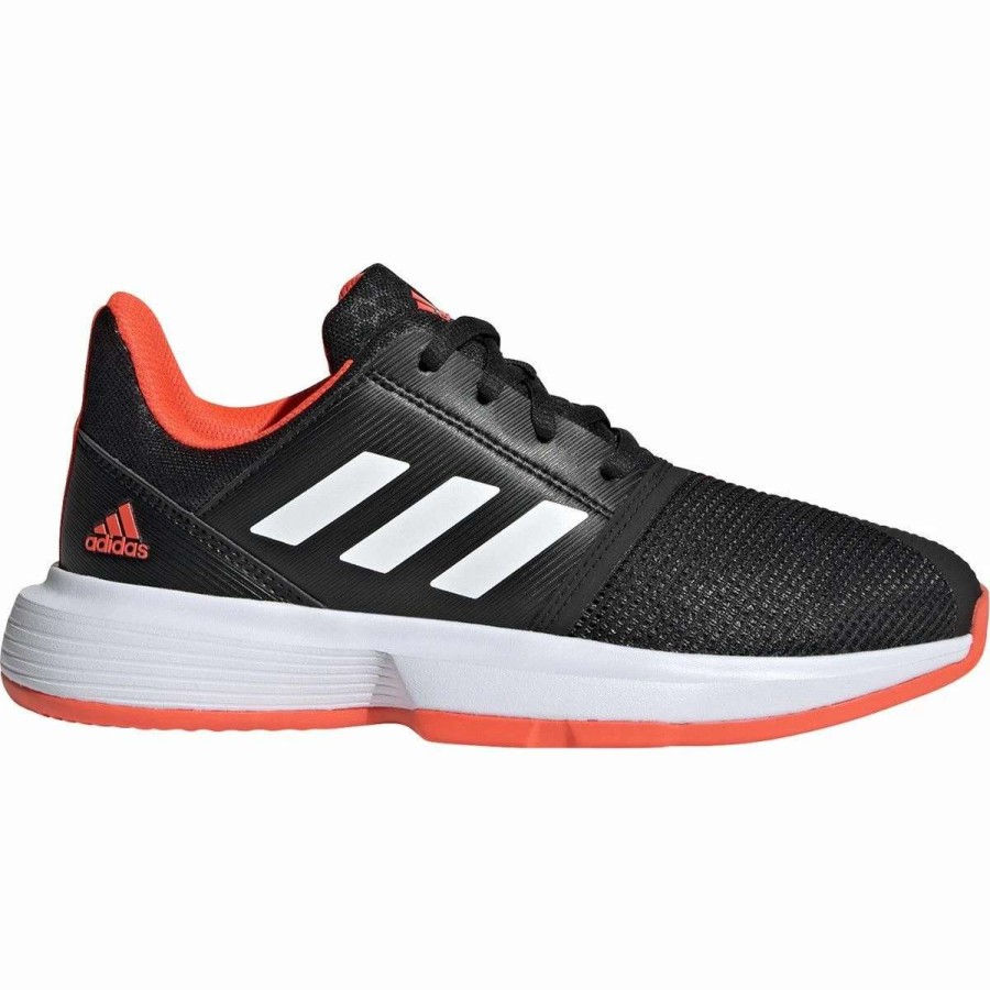 Tennis Shoes * | Adidas Courtjam Junior Tennis Shoes