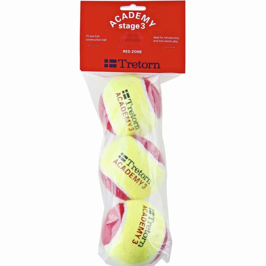 Tennis Balls * | Tretorn Academy Red Felt Junior Tennis Balls (New) X 3