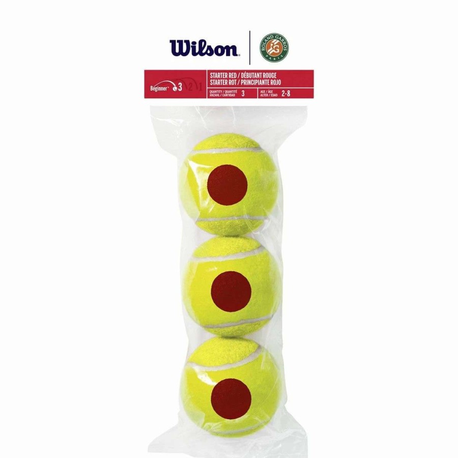 Tennis Balls * | Wilson Roland Garros Starter Red Junior Tennis Balls X 3