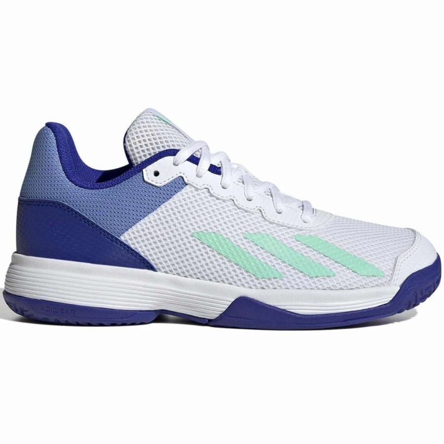 Tennis Shoes * | Adidas Courtflash Junior Tennis Shoes