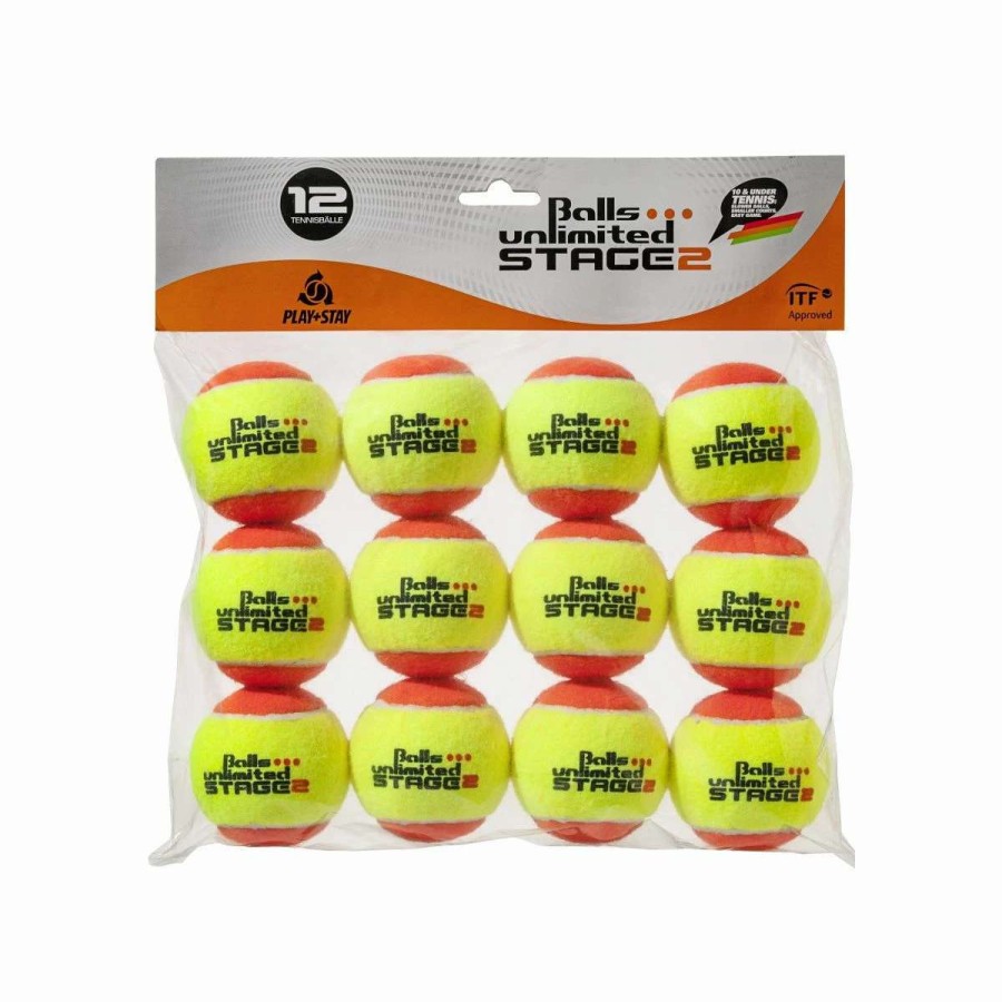 Tennis Balls * | Topspin Unlimited Stage-2 Junior Tennis Balls X 12